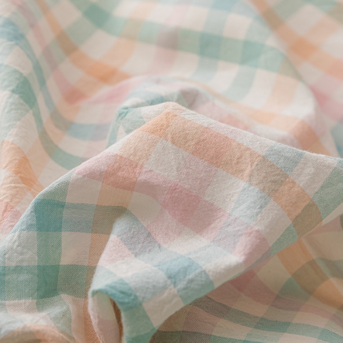 91家纺网 家纺一手货源 找家纺 ab家纺 2022新款全棉水洗棉四件套 冰淇凌绿