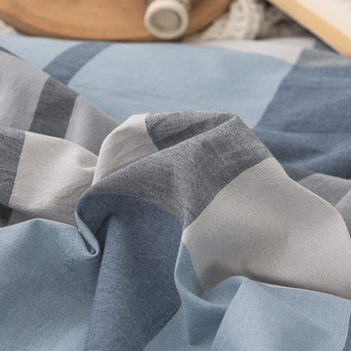 91家纺网 家纺一手货源 找家纺 ab家纺 2022新款全棉水洗棉四件套 梦田  兰