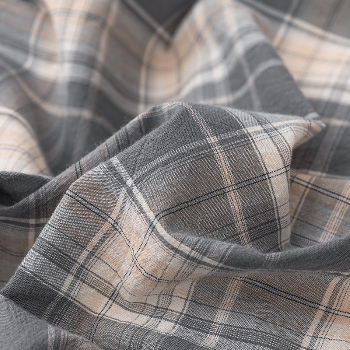 91家纺网 家纺一手货源 找家纺 ab家纺 2022新款全棉水洗棉四件套 乔南  灰