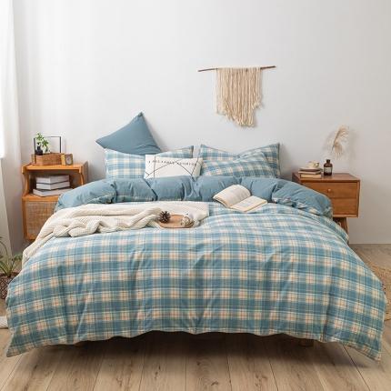 ab家纺 2022新款全棉水洗棉四件套 乔南  兰