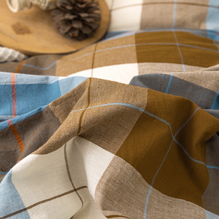 91家纺网 家纺一手货源 找家纺 ab家纺 2022新款全棉水洗棉四件套 乔伊  咖