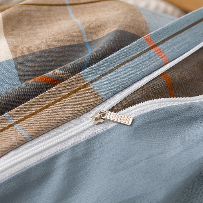 91家纺网 家纺一手货源 找家纺 ab家纺 2022新款全棉水洗棉四件套 乔伊  咖