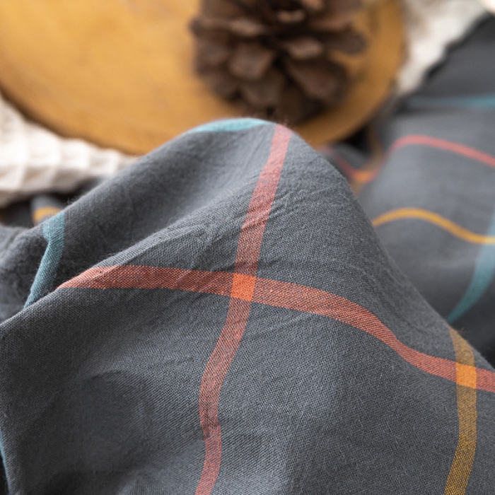 91家纺网 家纺一手货源 找家纺 ab家纺 2022新款全棉水洗棉四件套 维卡  深灰