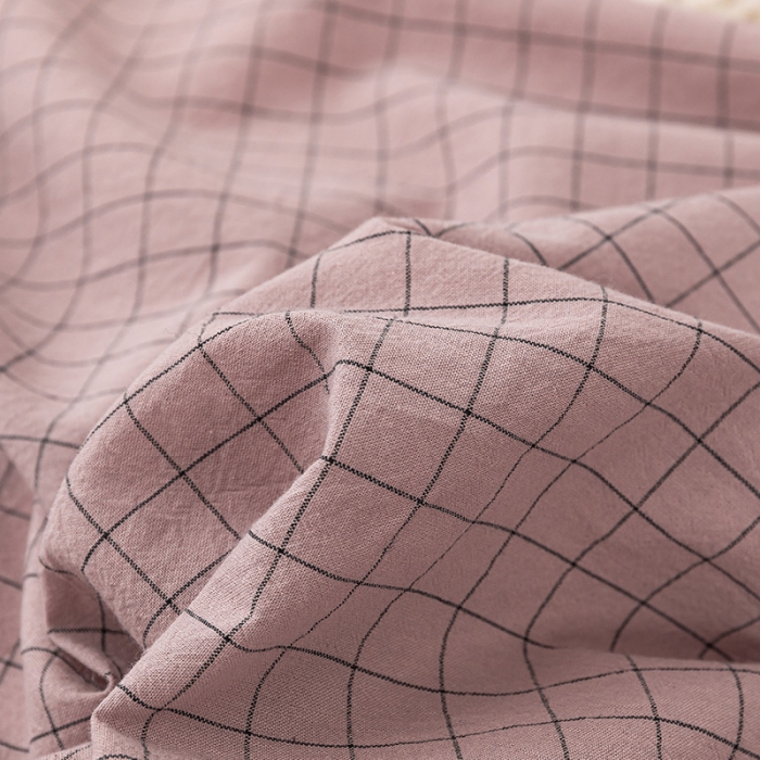 91家纺网 家纺一手货源 找家纺 ab家纺 2022新款全棉水洗棉四件套 小资生活   豆沙