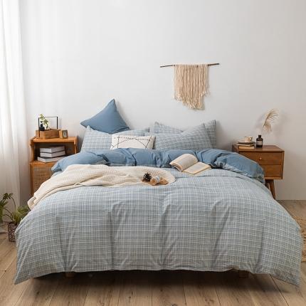 ab家纺 2022新款全棉水洗棉四件套 周末  兰