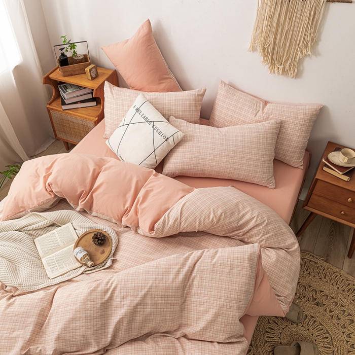 91家纺网 家纺一手货源 找家纺 ab家纺 2022新款全棉水洗棉四件套 周末  玉