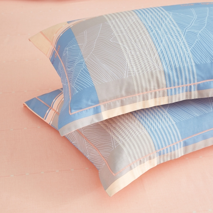 91家纺网 家纺一手货源 找家纺 金纱玉纺 2022新款全棉大版印花13372四件套 丽瑞-粉