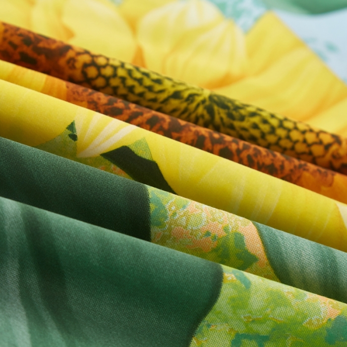 91家纺网 家纺一手货源 找家纺 金纱玉纺 2022全棉大版印花13372四件套 晴空万里-兰