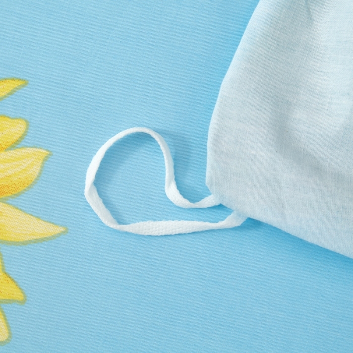 91家纺网 家纺一手货源 找家纺 金纱玉纺 2022全棉大版印花13372四件套 晴空万里-兰