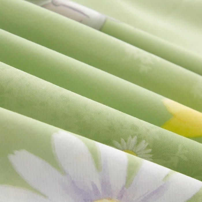 91家纺网 家纺一手货源 找家纺 金纱玉纺 2022新款全棉大版印花13372四件套 游园