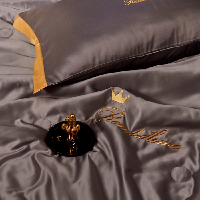 91家纺网 家纺一手货源 找家纺 （总）简爱 2025新款水洗真丝夏被四件套