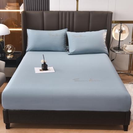 91家纺网 家纺一手货源 找家纺 七仙女家纺 2025新款亲肤磨毛绣花款单床笠床罩直播供货