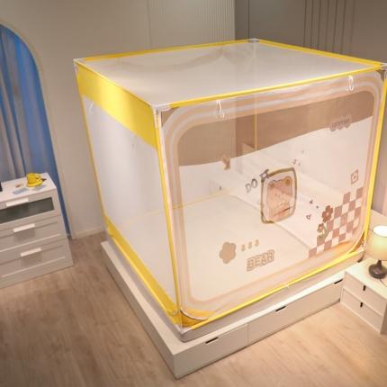 91家纺网 家纺一手货源 找家纺 卓尔居 2022新款成人大版外穿蚊帐 奶茶熊