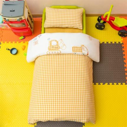 91家纺网 家纺一手货源 找家纺 (总)心卓 2023新款全棉水洗棉幼儿园多件套儿童三件套