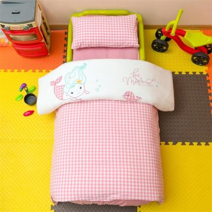 91家纺网 家纺一手货源 找家纺 (总)心卓 2023新款全棉水洗棉幼儿园多件套儿童三件套