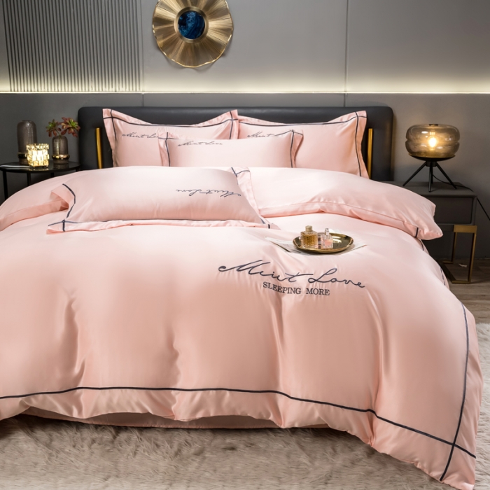 91家纺网 家纺一手货源 找家纺 绒世界 2022新款高端水洗真丝四件套香格里拉系列 香格里拉-仙姿玉