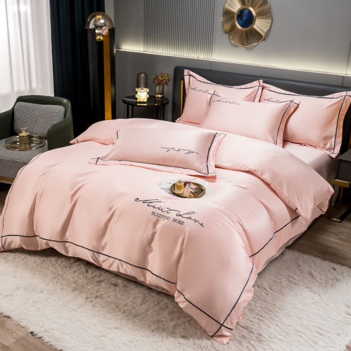 91家纺网 家纺一手货源 找家纺 绒世界 2022新款高端水洗真丝四件套香格里拉系列 香格里拉-仙姿玉