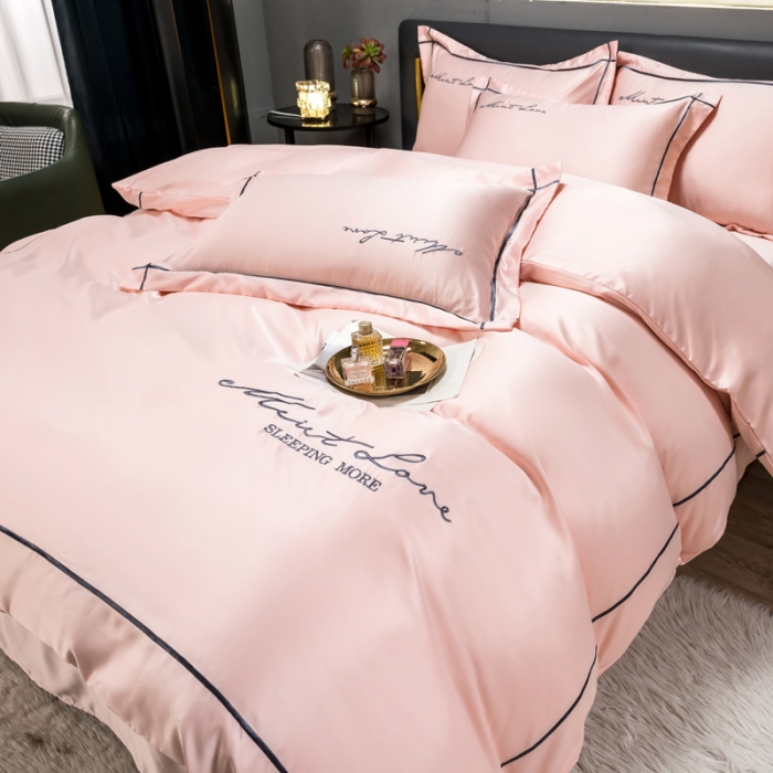 91家纺网 家纺一手货源 找家纺 绒世界 2022新款高端水洗真丝四件套香格里拉系列 香格里拉-仙姿玉