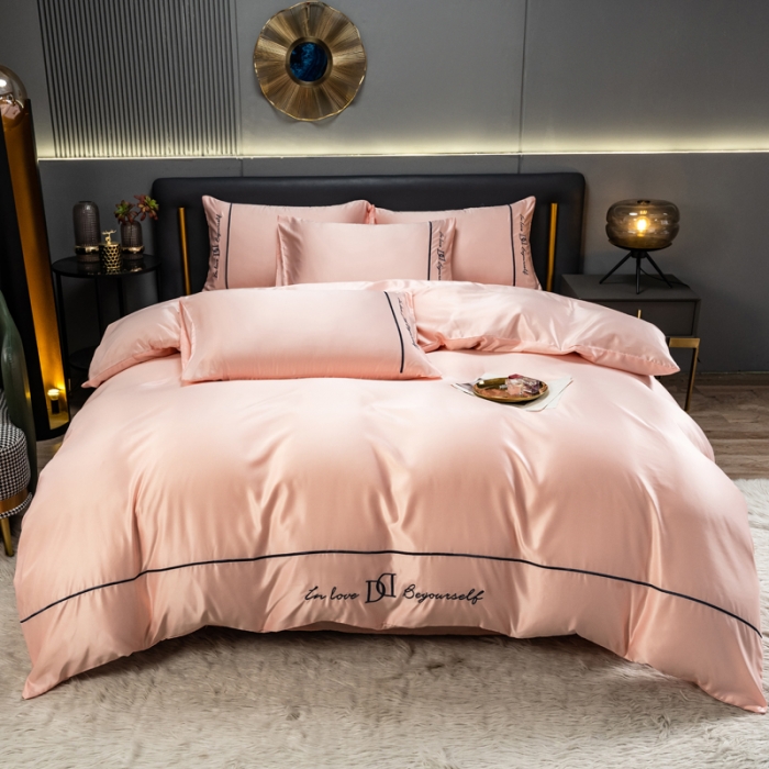 91家纺网 家纺一手货源 找家纺 绒世界 2022新款高端水洗真丝四件套奢华系列 奢华-优雅玉