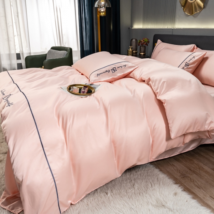 91家纺网 家纺一手货源 找家纺 绒世界 2022新款高端水洗真丝四件套奢华系列 奢华-优雅玉