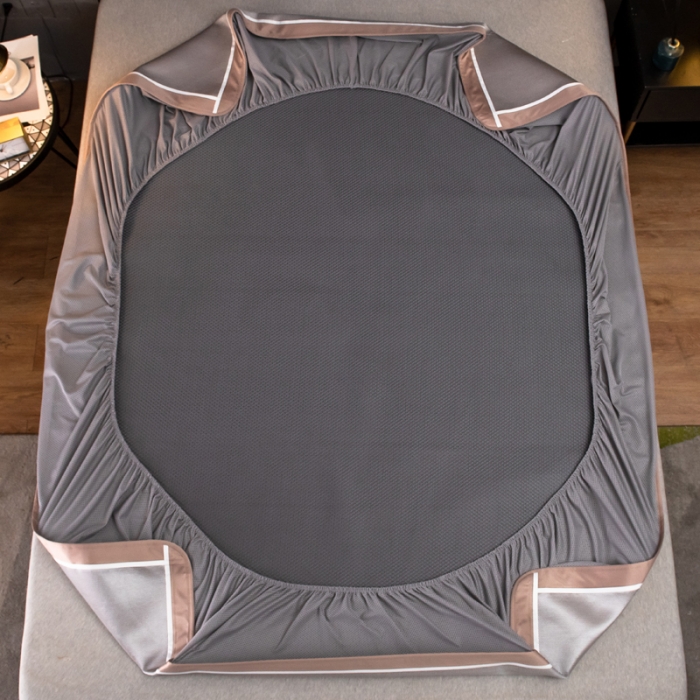 91家纺网 家纺一手货源 找家纺 欧冠 2022新款高端碳光1800冰丝席系列碳光冰丝-咖啡