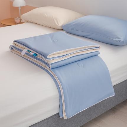 91家纺网 家纺一手货源 找家纺 (总)鸣升新款100%锦纶A类凉感丝夏被冰淇淋空调被网红直播