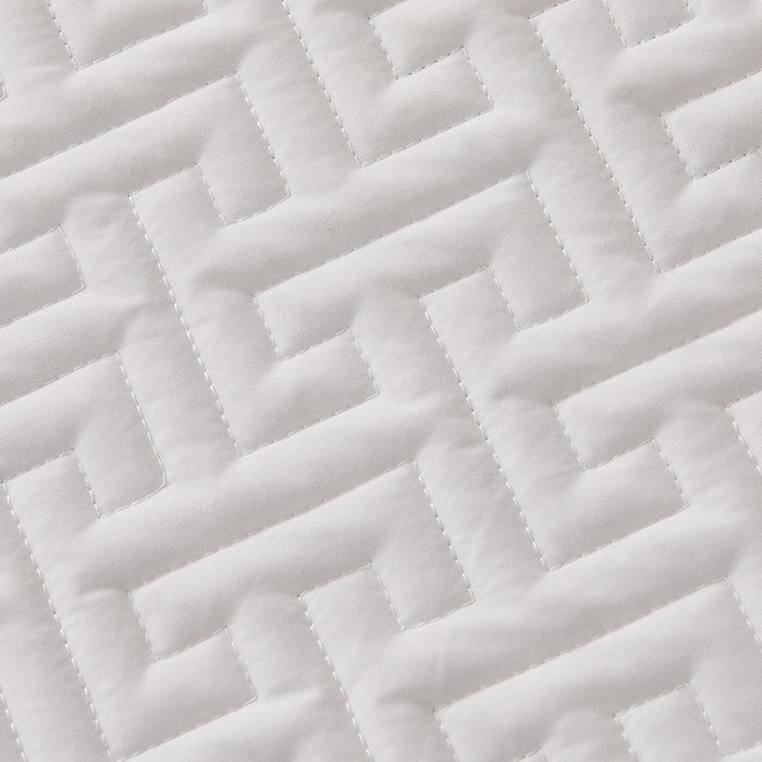 91家纺网 家纺一手货源 找家纺 给笠 2023新款直播爆款夹棉床笠 格律-酒店白