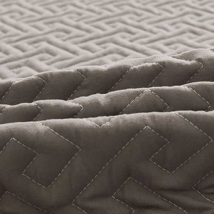 91家纺网 家纺一手货源 找家纺 给笠 2023新款直播爆款夹棉床笠 格律-气质灰