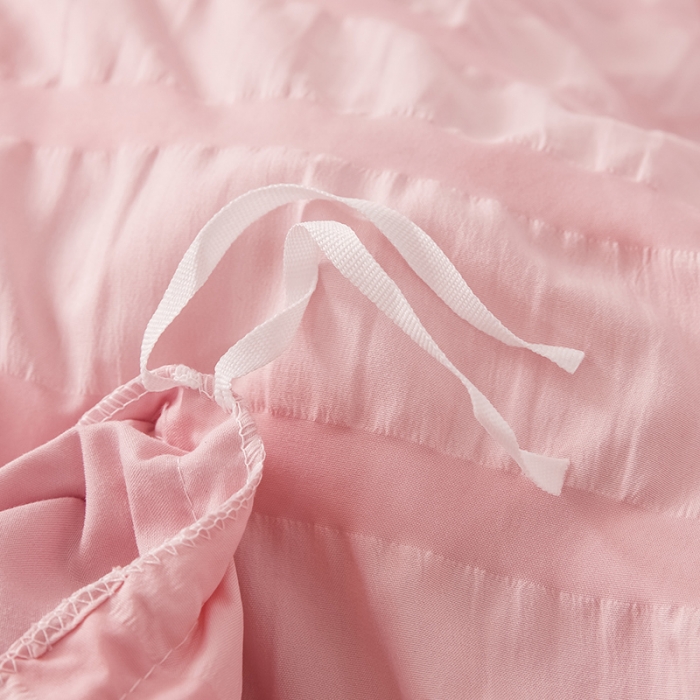 91家纺网 家纺一手货源 找家纺 （总）慕澄 2022新款公主风泡泡纱花边四件套