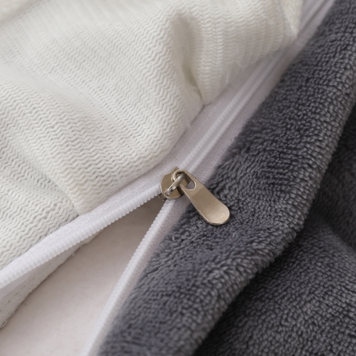 91家纺网 家纺一手货源 找家纺 慕澄 2022新款牛奶绒剪花荷叶边四件套实拍图 浪漫灰