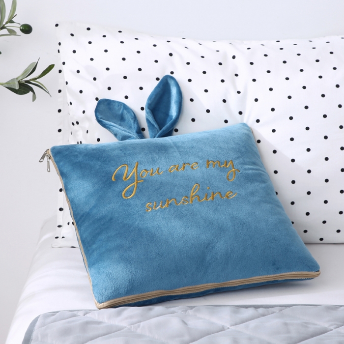 91家纺网 家纺一手货源 找家纺 （总）慕澄 2022新款兔兔网红抱枕被