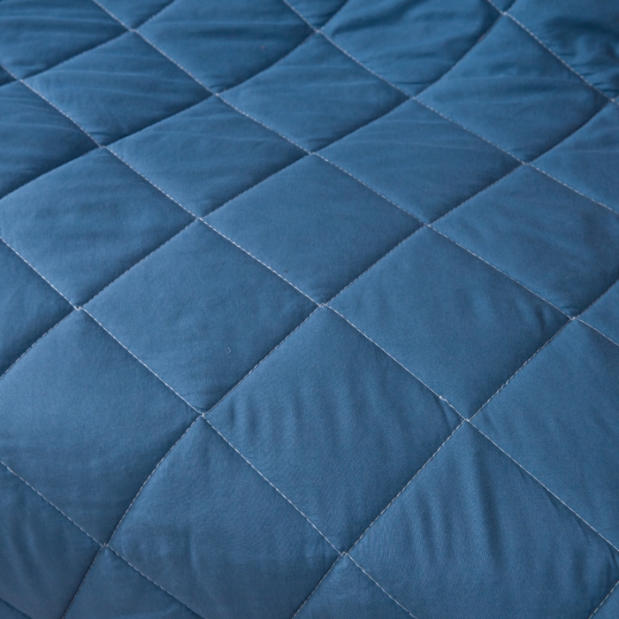 91家纺网 家纺一手货源 找家纺 慕澄 2022新款玩偶熊可拆卸抱枕被 玩偶熊-宝石蓝