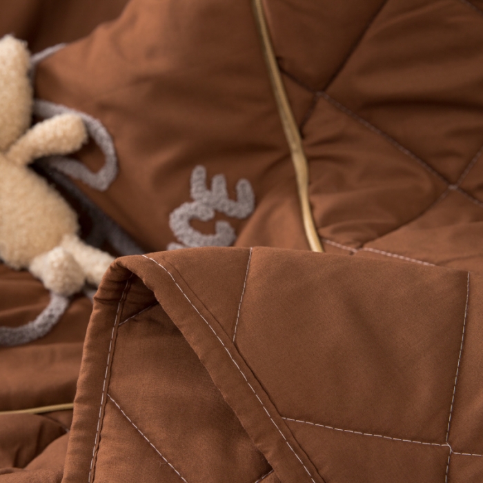 91家纺网 家纺一手货源 找家纺 慕澄 2022新款玩偶熊可拆卸抱枕被 玩偶熊-焦糖布丁