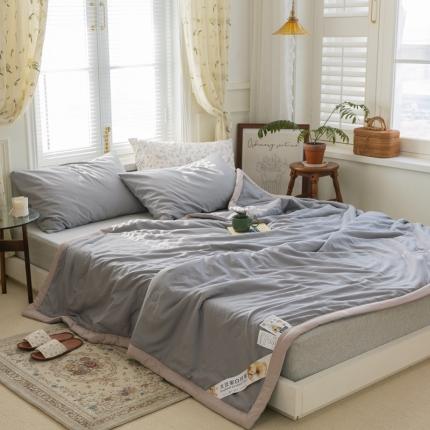 91家纺网 家纺一手货源 找家纺 （总）森林人 2024新款水洗棉大豆纤维夏凉被夏被子空调被芯