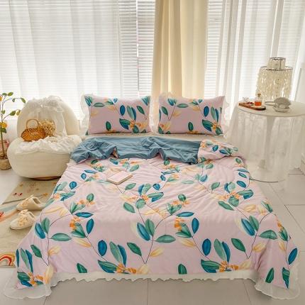 91家纺网 家纺一手货源 找家纺 （总）林希 2023春夏新款韩版夏被春秋被四季被花边夏被