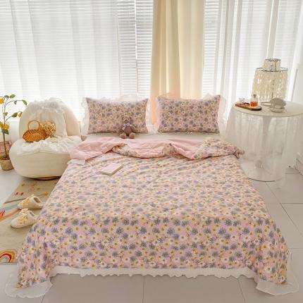 91家纺网 家纺一手货源 找家纺 （总）林希 2023春夏新款韩版夏被春秋被四季被花边夏被