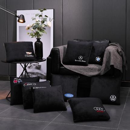 （总）慕澄 2022新款水晶绒黑色抱枕被