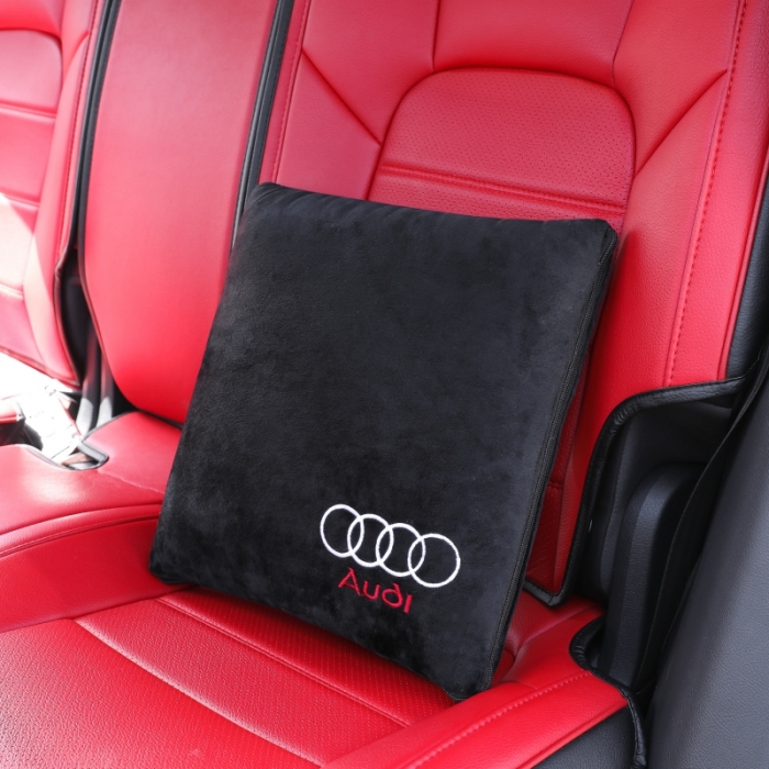 91家纺网 家纺一手货源 找家纺 慕澄 2022新款水晶绒黑色抱枕被 奥迪黑