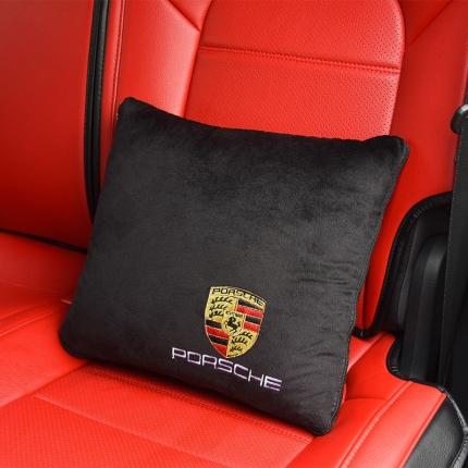 慕澄 2022新款水晶绒黑色抱枕被 保时捷