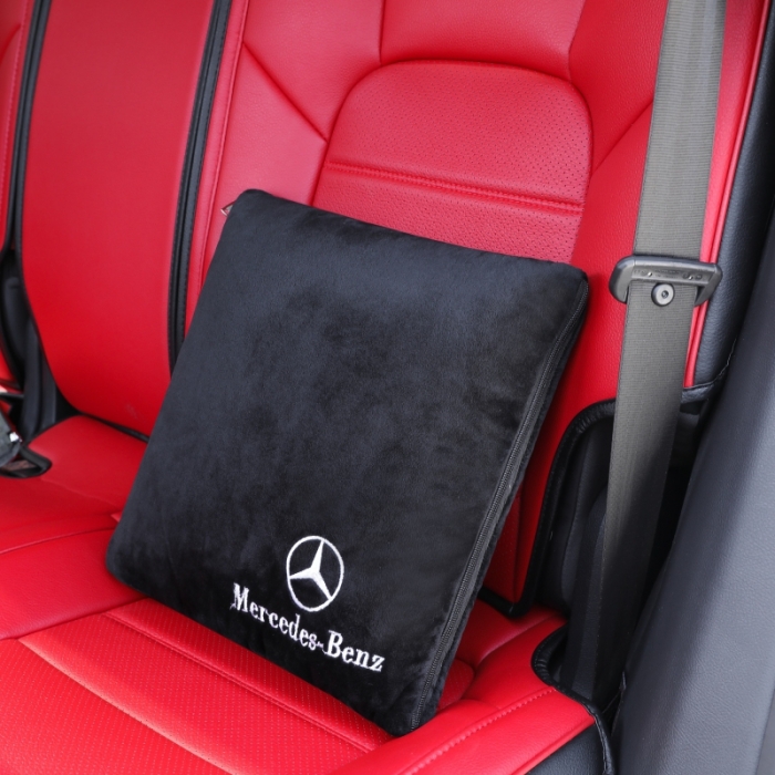 91家纺网 家纺一手货源 找家纺 慕澄 2022新款水晶绒黑色抱枕被 奔驰黑