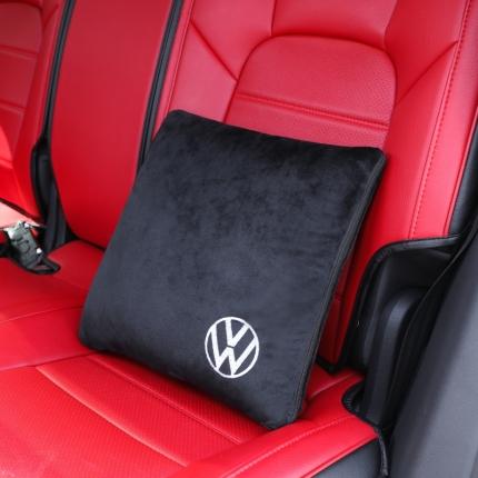 慕澄 2022新款水晶绒黑色抱枕被 大众黑