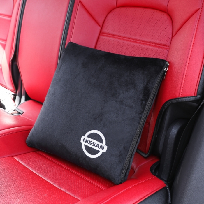 91家纺网 家纺一手货源 找家纺 慕澄 2022新款水晶绒黑色抱枕被 尼桑黑