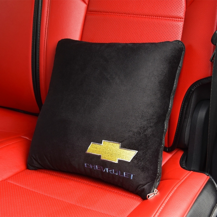 91家纺网 家纺一手货源 找家纺 慕澄 2022新款水晶绒黑色抱枕被 雪佛兰