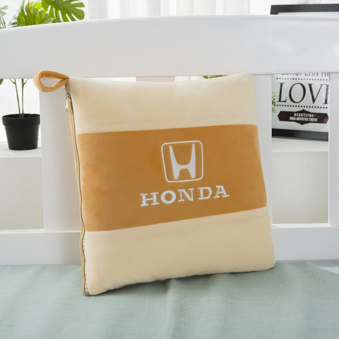 91家纺网 家纺一手货源 找家纺 慕澄 2022新款水晶绒双拼抱枕被 本田黄