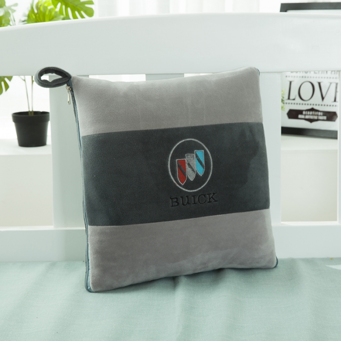 91家纺网 家纺一手货源 找家纺 慕澄 2022新款水晶绒双拼抱枕被 别克灰