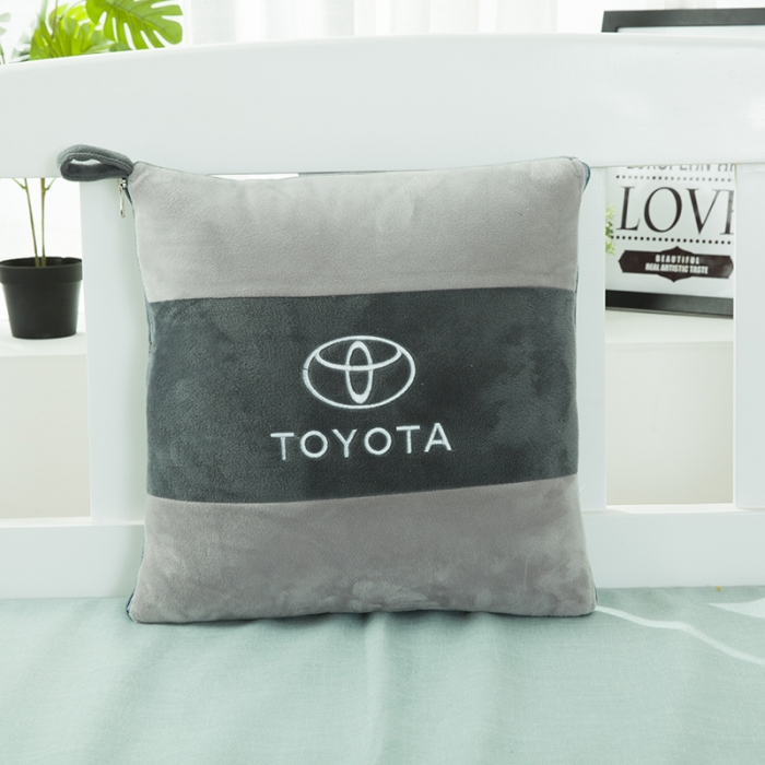 91家纺网 家纺一手货源 找家纺 慕澄 2022新款水晶绒双拼抱枕被 丰田灰