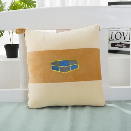 慕澄 2022新款水晶绒双拼抱枕被 吉利黄