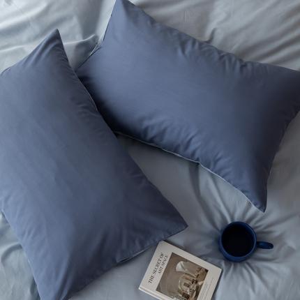 91家纺网 家纺一手货源 找家纺 （总）绫韵 2022新款13374全棉素色双拼枕套48*74