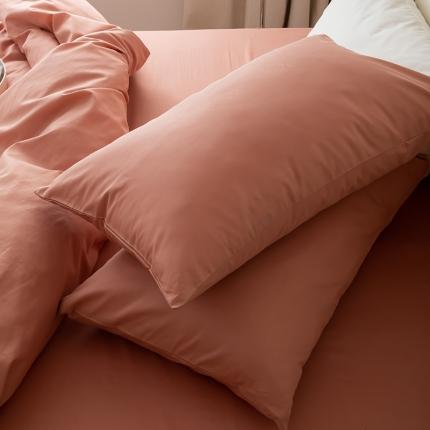 91家纺网 家纺一手货源 找家纺 （总）绫韵 2022新款13374全棉素色双拼枕套48*74