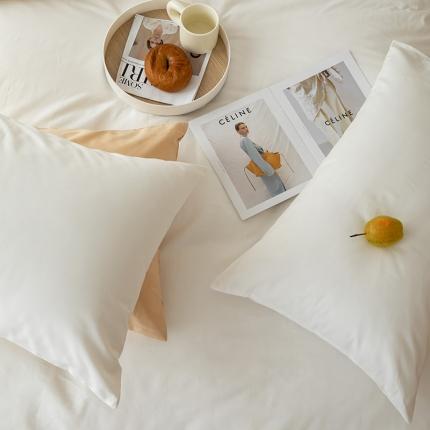 91家纺网 家纺一手货源 找家纺 （总）绫韵 2022新款13374全棉素色双拼枕套48*74